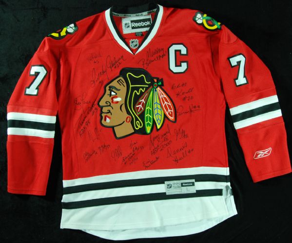 Chicago Blackhawks Multi-Signed Jersey (17 Signatures) with 3 HOFers