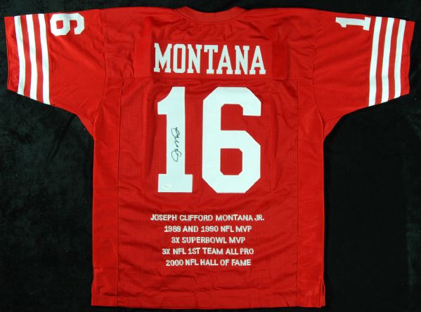 Joe Montana Signed 49ers Jersey (JSA)