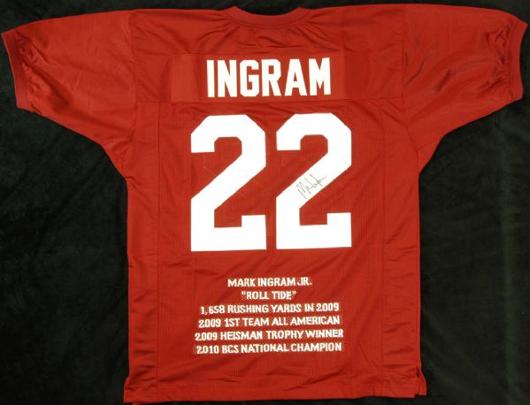 Mark Ingram Signed Alabama Jersey (JSA)