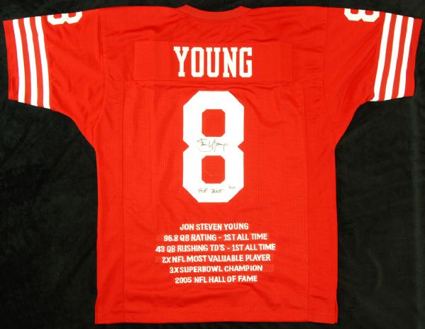 Steve Young Signed 49ers Jersey HOF 2005