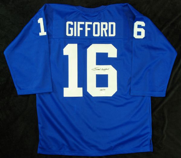 Frank Gifford Signed Giants Jersey (JSA)