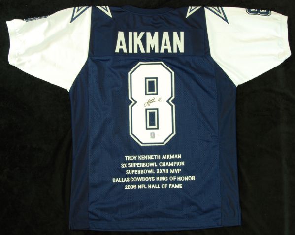 Troy Aikman Signed Cowboys Jersey (JSA)
