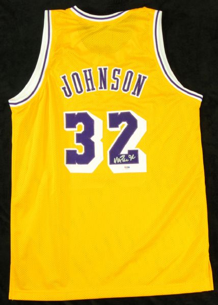 Magic Johnson Signed Lakers Jersey (PSA/DNA)