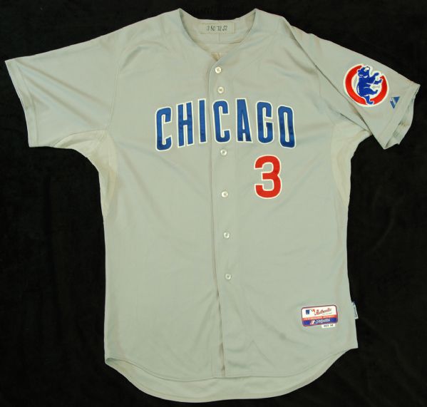 Jeff Baker 2012 Game-Used Chicago Cubs Road Jersey