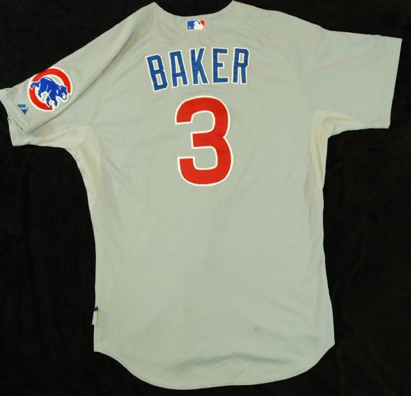 Jeff Baker 2012 Game-Used Chicago Cubs Road Jersey