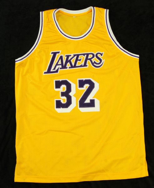 Magic Johnson Signed Lakers Jersey 50 Greatest (PSA/DNA)