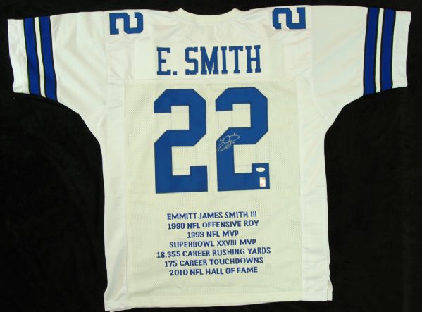 Emmitt Smith Signed Cowboys Jersey (JSA)