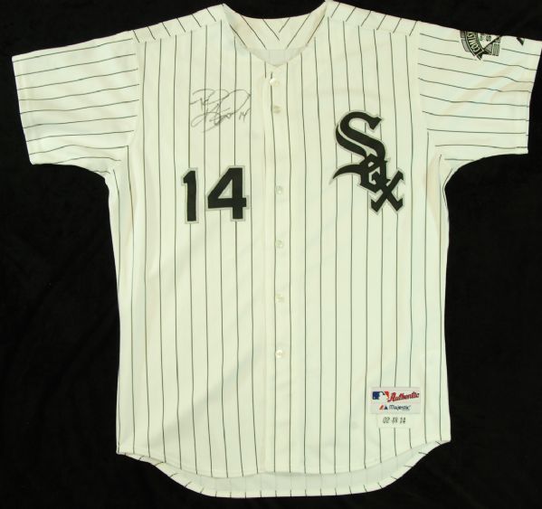 Paul Konerko 2002 Signed Game-Used White Sox Home Jersey