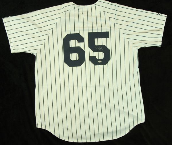 Phil Hughes Signed Yankees Jersey (Steiner)