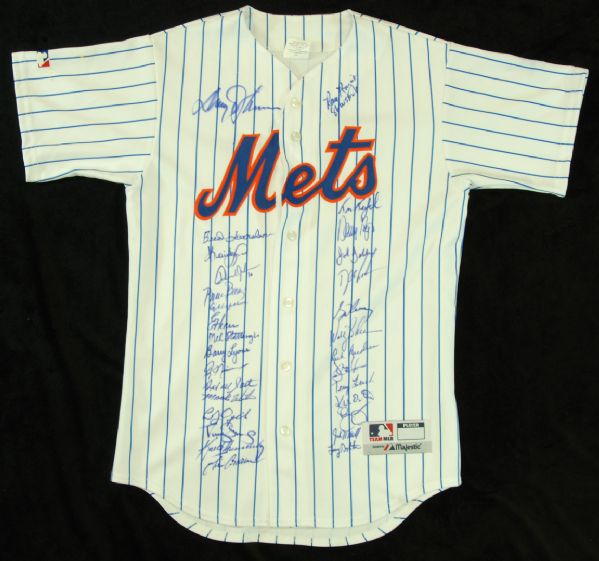 1986 New York Mets Reunion Team-Signed Jersey (30 Signatures)