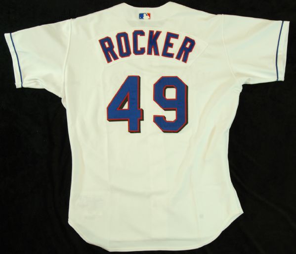 John Rocker 2002 Game-Used Texas Rangers Jersey (MeiGray)