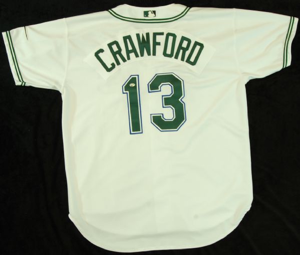 Carl Crawford 2002 Game-Used Tampa Devil Rays Rookie Jersey
