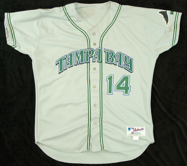Lou Pineilla 2003 Game-Used Tampa Devil Rays Jersey