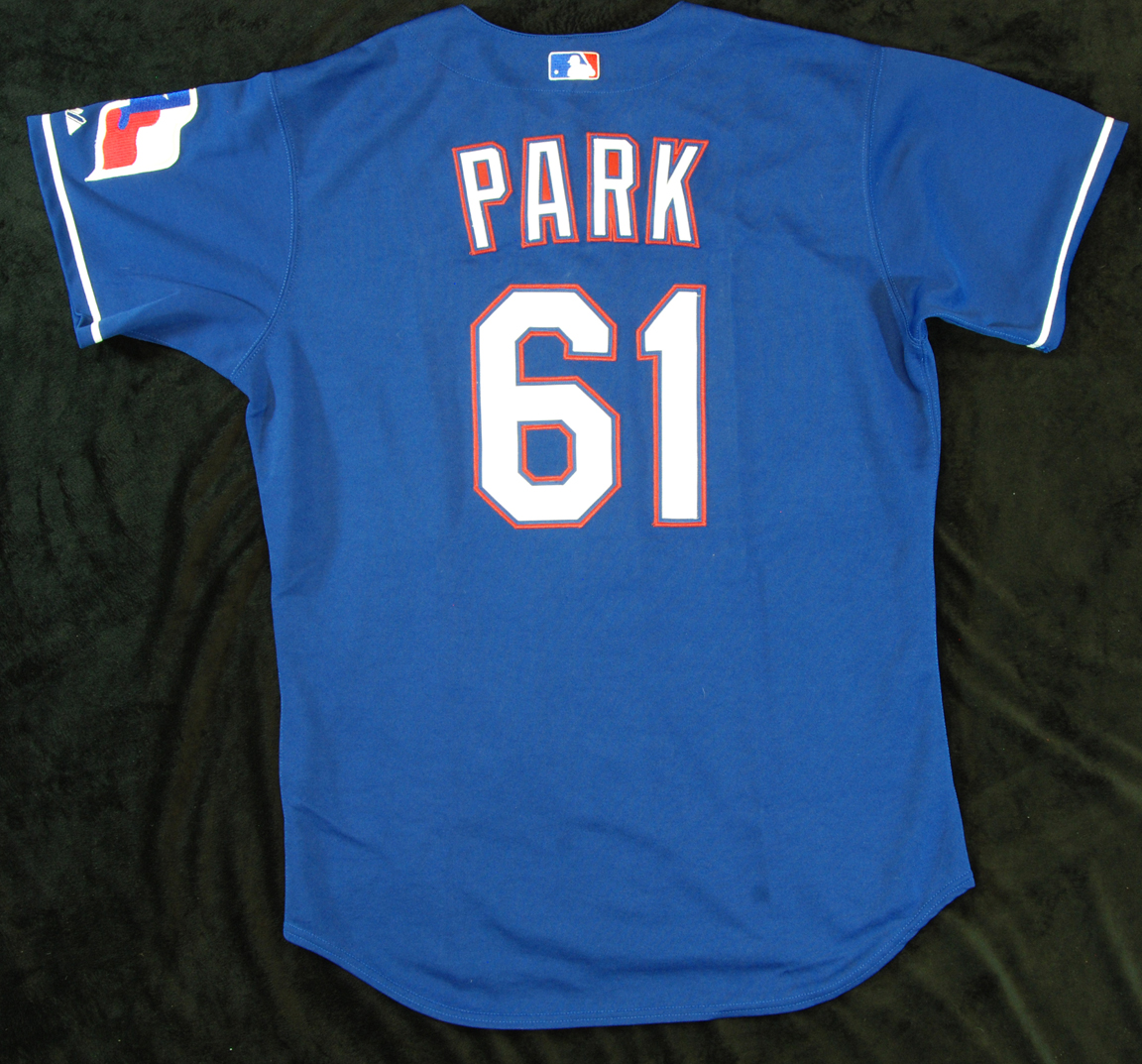 Lot Detail - Chan Ho Park 2004 Game-Used Texas Rangers Jersey