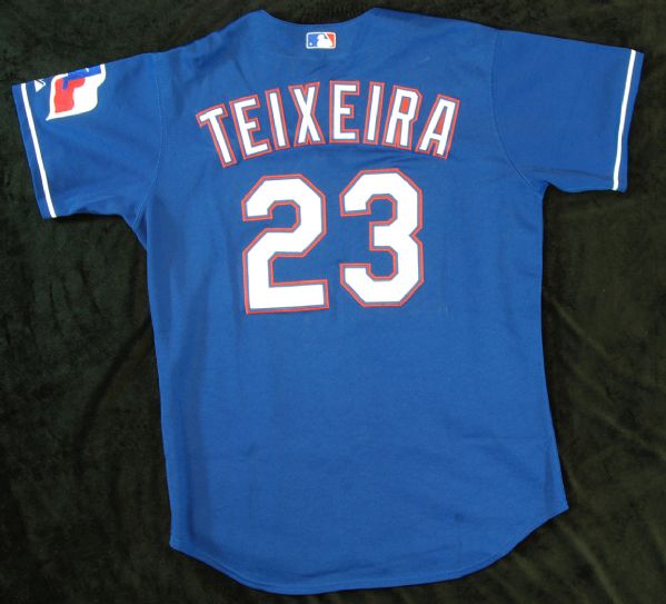 Mark Teixeira 2004 Game-Used Texas Rangers Jersey (MeiGray)