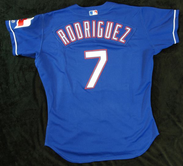 Ivan Rodriguez 2002 Game-Used Texas Rangers Jersey (MeiGray)