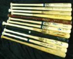 500 Home Run Club Single-Signed Bats (11) with Ted Williams, Hank Aaron, Willie Mays