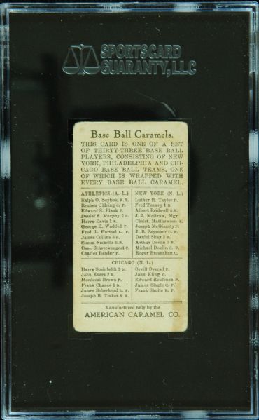 1909-11 E90-1 American Caramel Mordecai Brown SGC 40
