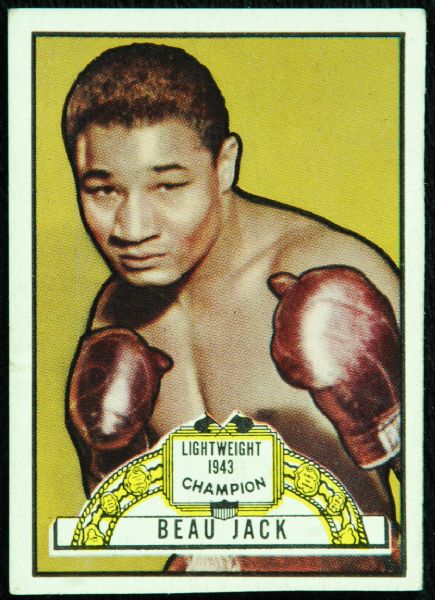 1951 Topps Ringside Boxing Beau Jack Puzzle Back