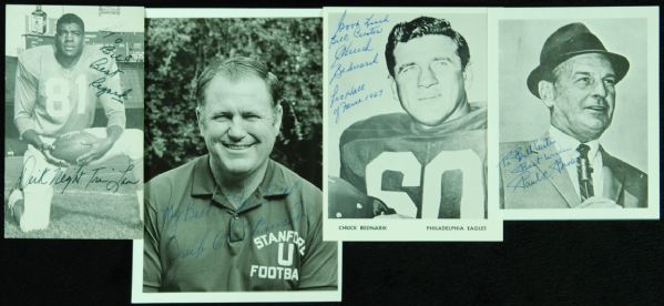 Hall of Famer Signed Photos & Letters Collection (12) with Millner, Paul Brown, Christiansen