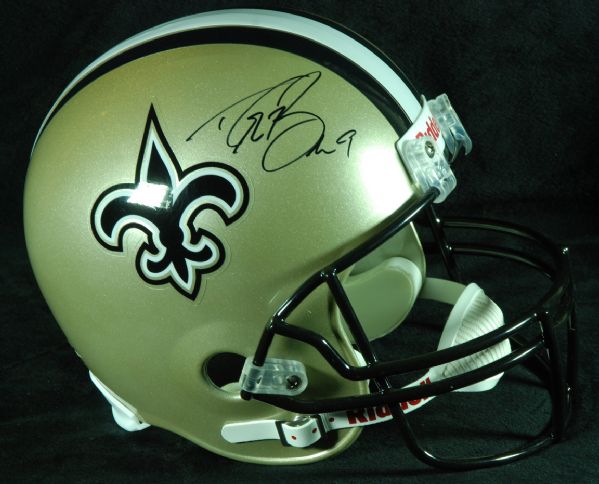 Drew Brees Signed Saints Full-Size Helmet