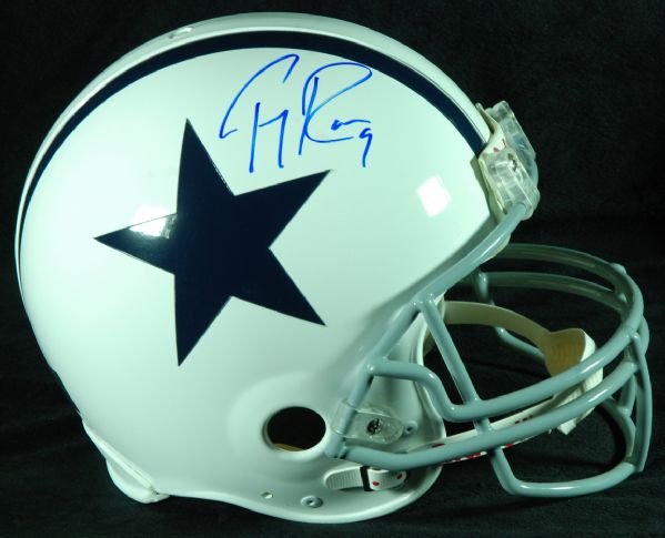 Tony Romo Signed Cowboys Full-Size Helmet 