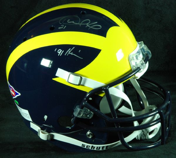 Desmond Howard Signed Michigan Full-Size Helmet 