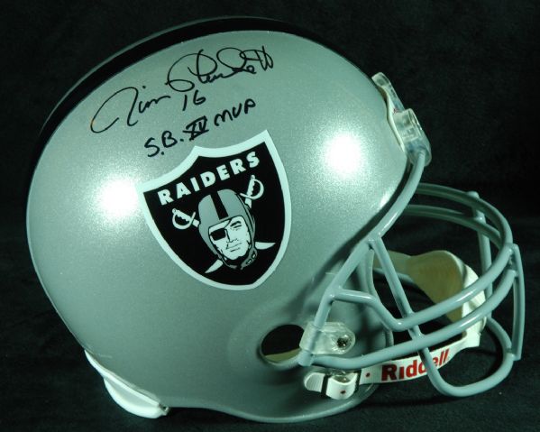 Jim Plunkett Signed Raiders Full-Size Helmet SB XV MVP