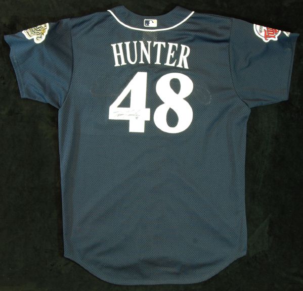 Torii Hunter Signed 2002 Home Run Derby Worn Jersey