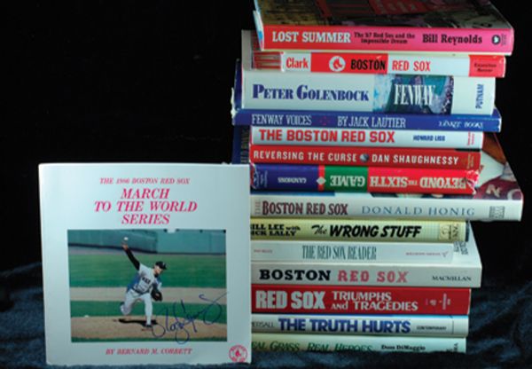 Boston Red Sox Signed Book Collection (15) with Clemens, DiMaggio