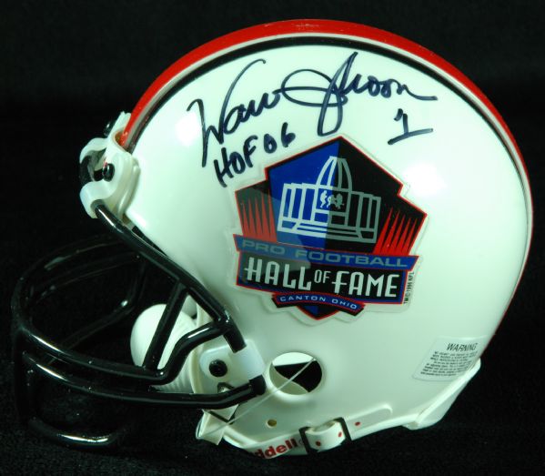Warren Moon Signed HOF Mini-Helmet (PSA/DNA)