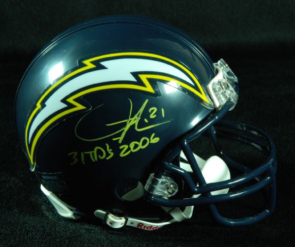 LaDainian Tomlinson Signed Mini-Helmet Inscribed 31 TDs 2006 (PSA/DNA)
