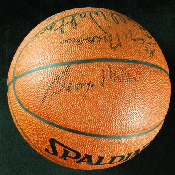 Mikan, Sharman & Bill Walton Signed Spalding Basketball