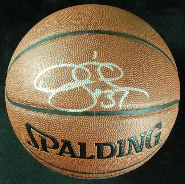 Derek Fisher Signed Spalding Basketball