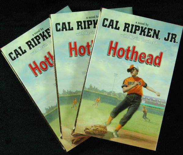 Cal Ripken Jr. Signed Hothead Books lot of 3