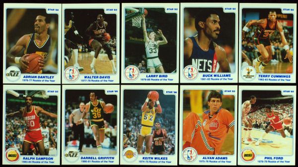 1985 Star Co. Rookie of the Year Complete Set (10)