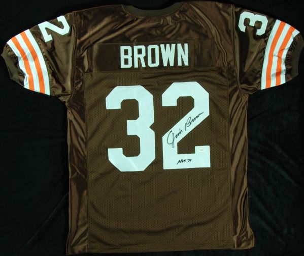 Jim Browns Signed Browns Jersey (JSA)