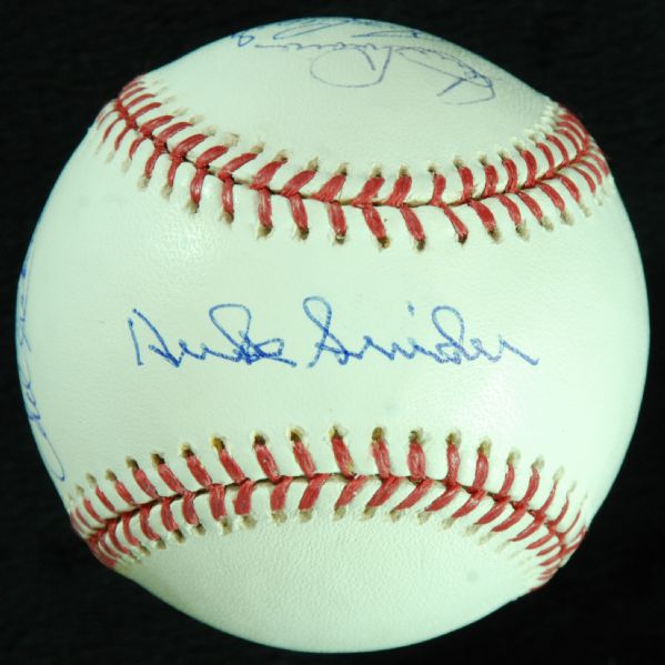 Brooklyn Dodgers Multi-Signed Baseball (10 Signatures) with Snider, Podres