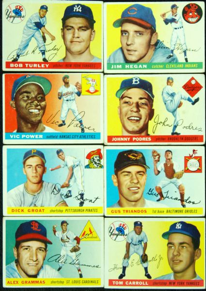 1955 Topps Baseball Lot of (20)