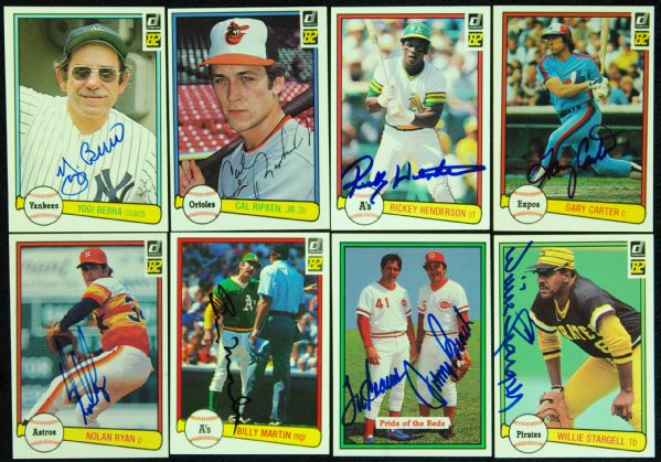 1982 Donruss Baseball Complete Signed Set