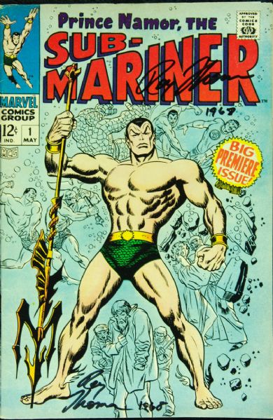 Roy Thomas Signed Prince Namor The Sub-Mariner Comic (No. 1, 1968) (PSA/DNA)