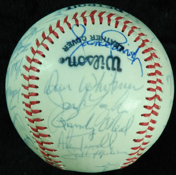 1984 Detroit Tigers World Champs Team-Signed Baseball (26 Signatures)