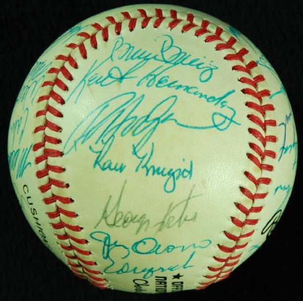 1984 New York Mets Team-Signed Baseball (27 Signatures)