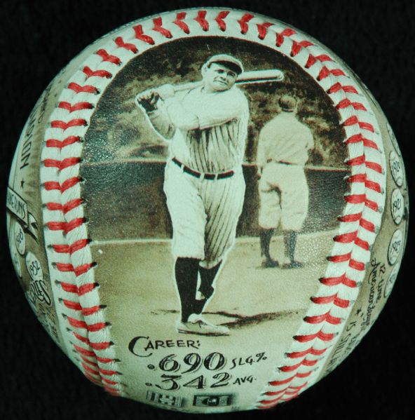 Mike Floyd Babe Ruth Hand-Painted Baseball (52/100)