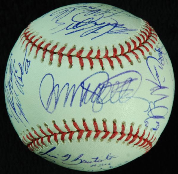 2008 Peoria Chiefs Team-Signed Baseball (19 Signatures) with Sandberg