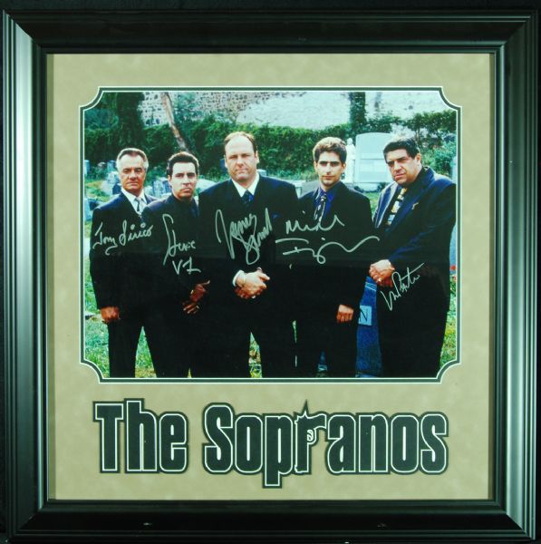 The Sopranos Cast-Signed Framed Display
