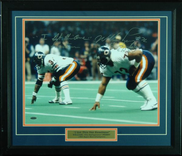 Refrigerator Perry Signed 16x20 Photo I Got This One Sweetness