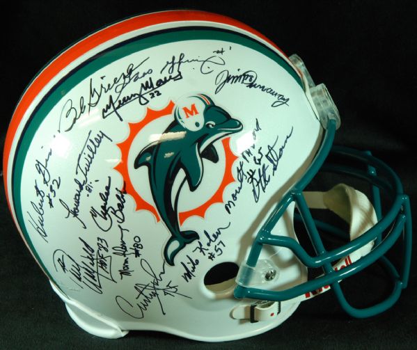 1972 Miami Dolphins Super Bowl VII Team-Signed Helmet (24 Signatures)