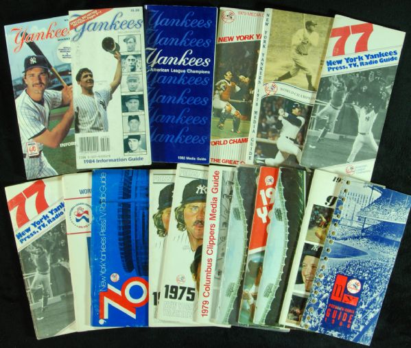 1966-1985 New York Yankees Media Guides Collection (16)