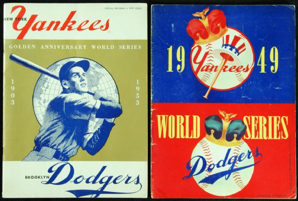 1949 & 1953 World Series Programs (2)